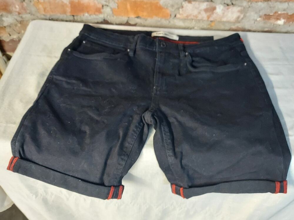 PROJEK Mens Black Shorts 34 NWT Future Flex Stretch Rolled Cuff Casual